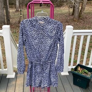 Michael Kors Black and White Print Jumpsuit/Romper/Shortall Size M